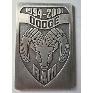1994 - 2001 Dodge Ram Emblem cover plaque metal 2" x 3" truck stick on decal